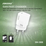 شاحن Snzou NanoFast بقوة 20 واط بتقنية GaN